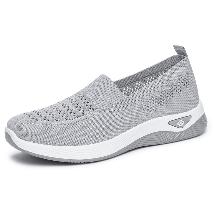 Damen nan nahtloser atmungsaktiver Strick-Slip-On Comfort-Walking-Schuh Drune