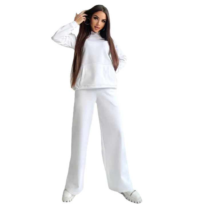 Damen lässiges und oversized Hoodie-Set mit weit geschnittenen Hosen Drune