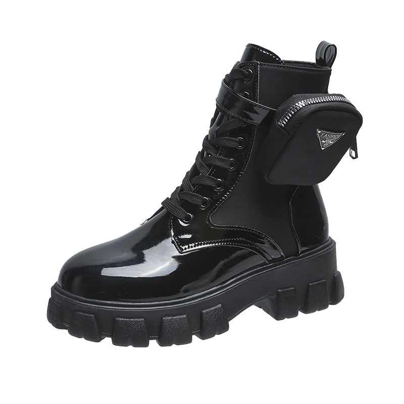Damen High-Top Stiefel mit robustem Sohlendesign und praktischem Reißverschluss Drune