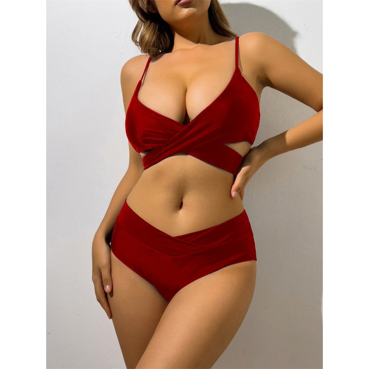 Damen Bikini mit innovativem Wickeldetail und hoher Taille Drune