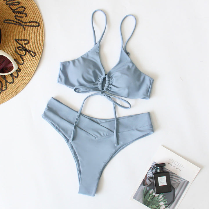 Damen Sportives Bikini-Set mit verstellbaren Trägern Drune