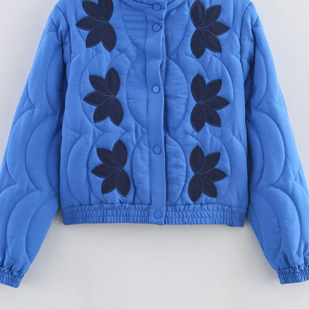 Damen Steppjacke mit floralem Design Drune