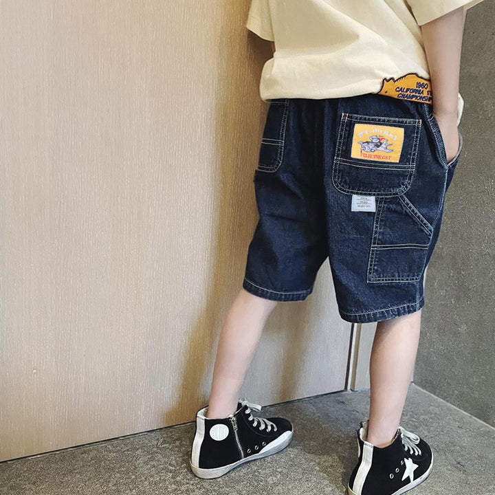 Jungen Denim Cargo-Shorts mit praktischen Taschen Drune