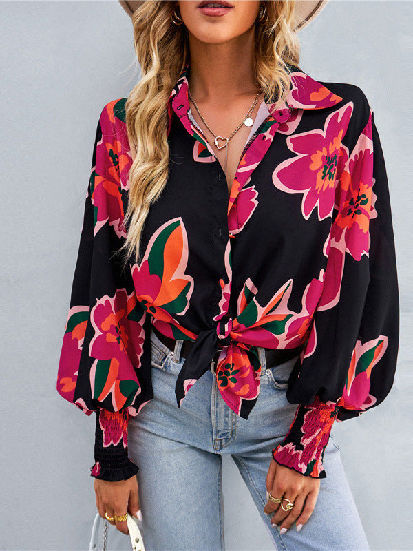 Damen Oversized Karo-Hemd mit Rüschendetails Drune