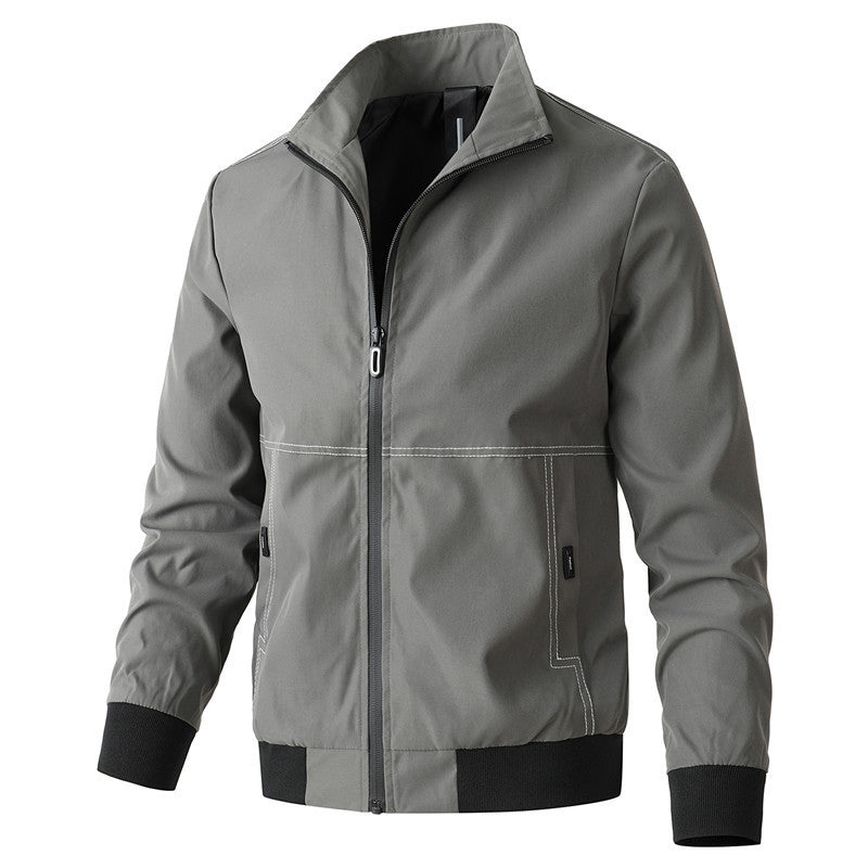Herren sportive Übergangsjacke mit elastischen Bündchen und praktischen Reißverschlusstaschen Drune