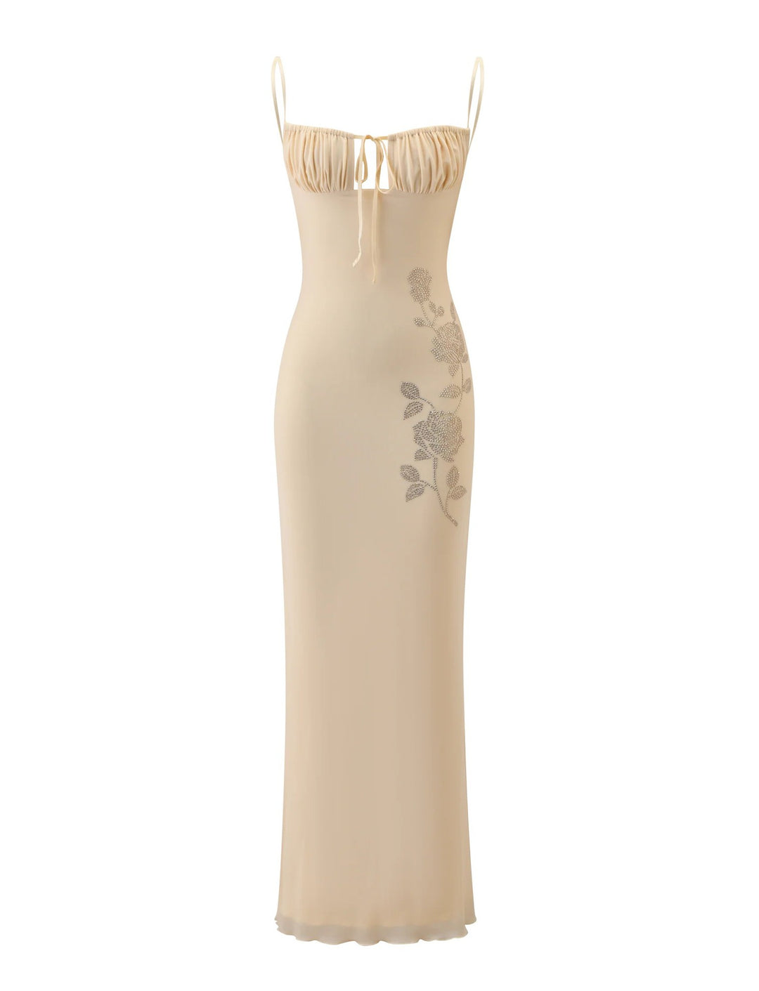 Damen Elegantes Maxi-Kleid mit Spitzendetails und raffiniertem Schnitt Drune