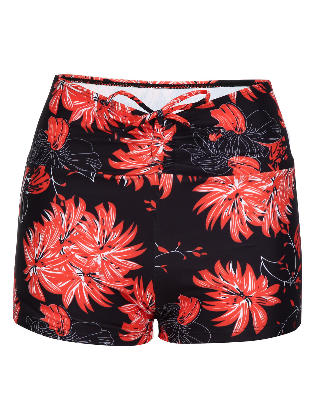 Damen Bikini-Höschen mit hohem Bund und raffinierten Rüschendetails Drune