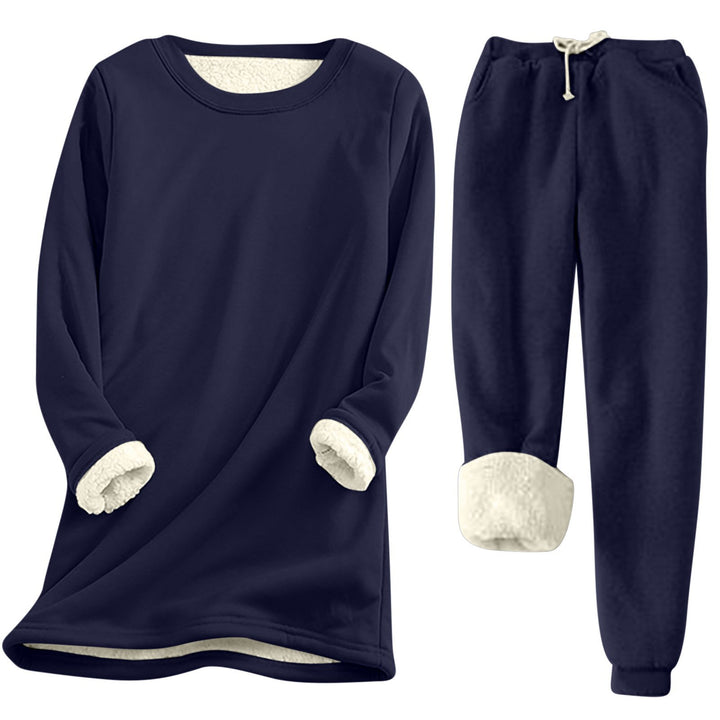 Damen Freizeit Sweatshirt-Set mit kuscheligem Innenfutter und lässiger Passform Drune