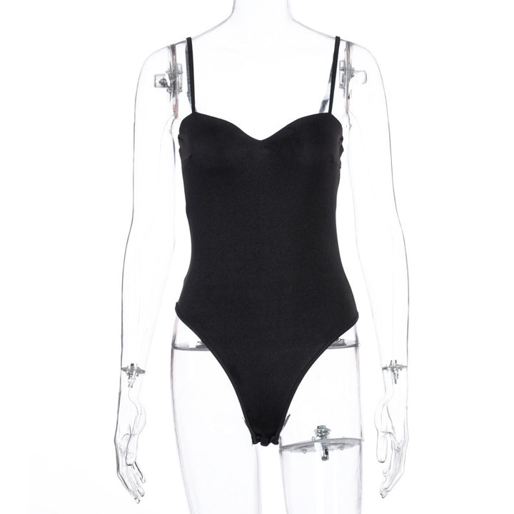 Damen elegantes Body mit verstellbaren Trägern Drune