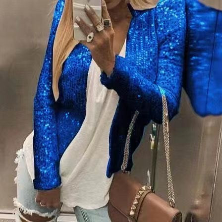 Damen Glitzernde Strickjacke Drune
