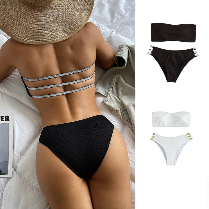 Damen Bandeau Oberteil Drune