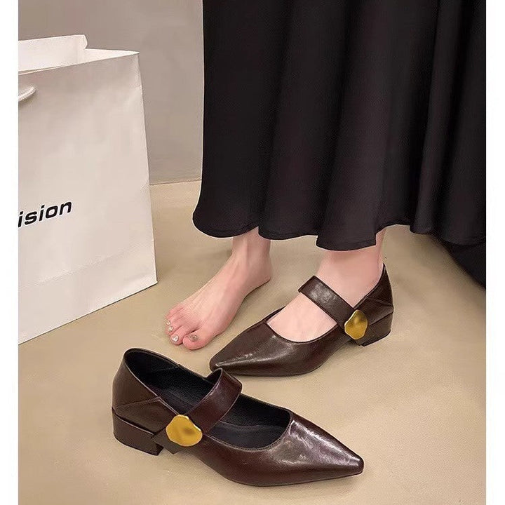 Damen elegante Slingback-Pumps mit dekorativem Riemchen Drune