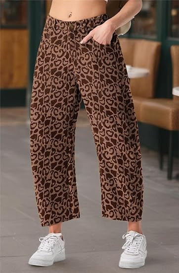 Damen Weite Cordhose mit seitlichen Eingrifftaschen Drune