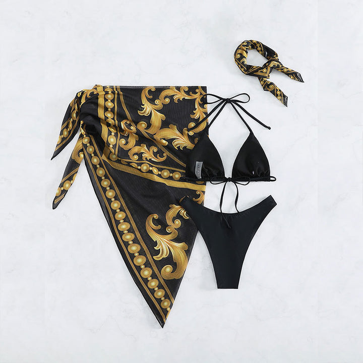 Damen Elegantes Strandtuch mit hohem Beinschlitz Drune