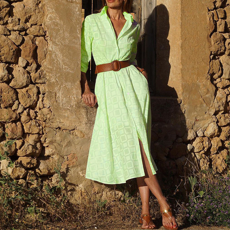 Damen Hemdkleid Drune