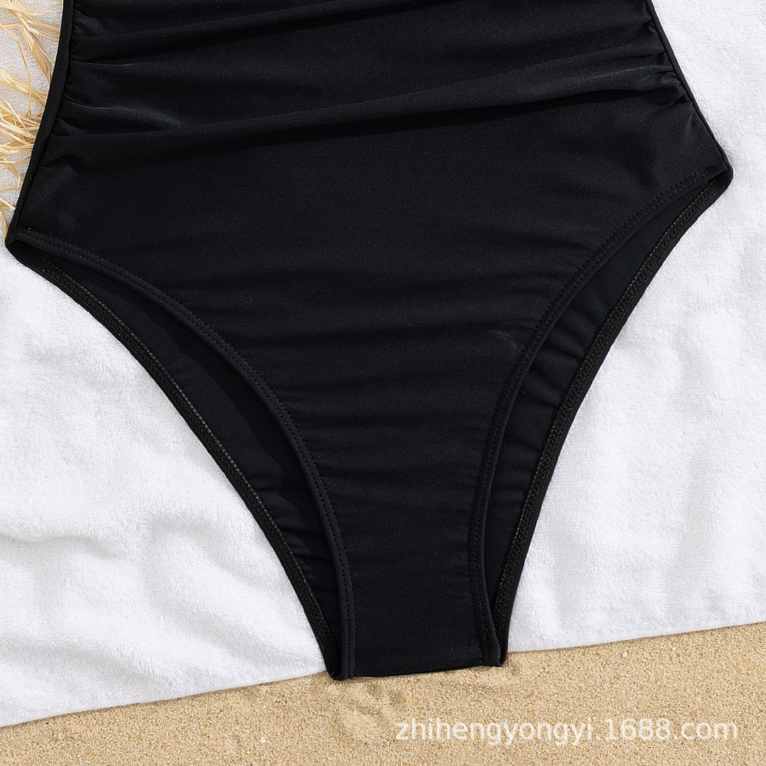 Damen Eleganter Schwimmanzug mit tiefem Ausschnitt Drune