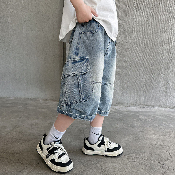 Jungen lässige Cargo-Shorts mit praktischen Seitentaschen Drune