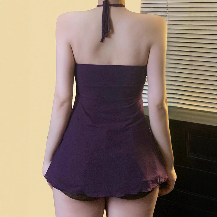 Damen Halteroberteil mit elegantem Spitzendetail Drune