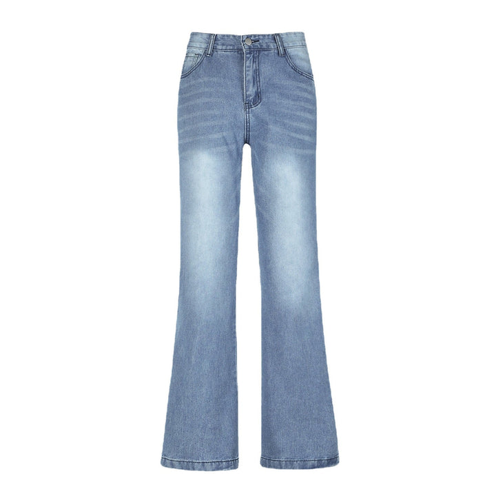 Drune | Weites Bein Flared Hohe Taille Denim Jeans