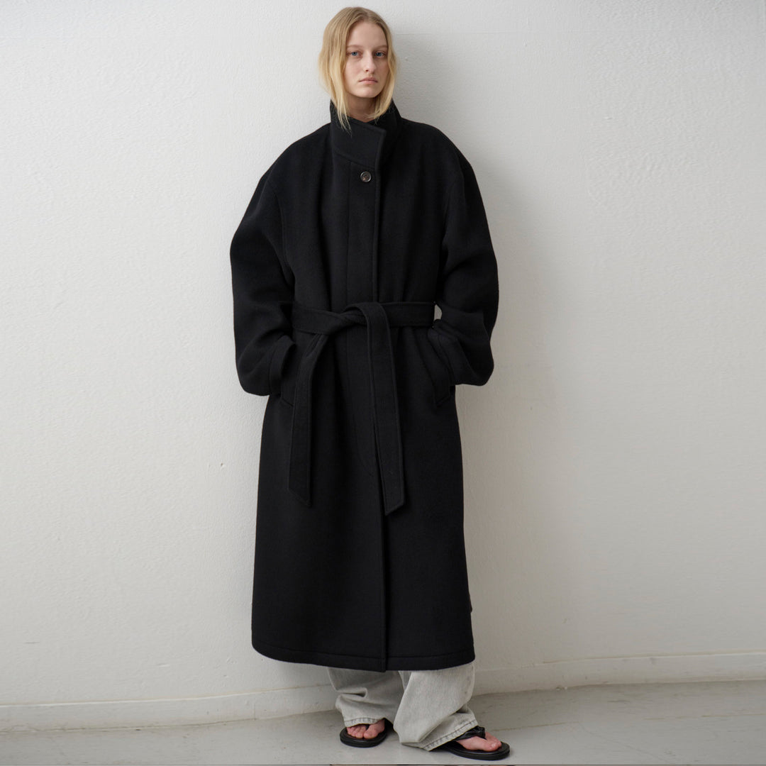 Damen eleganter und oversize Wollmantel Drune