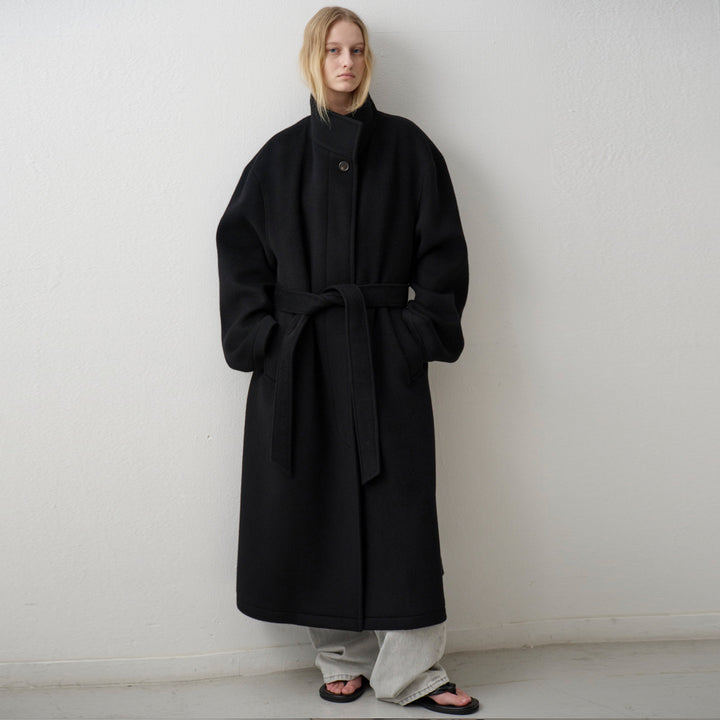 Damen eleganter und oversize Wollmantel Drune
