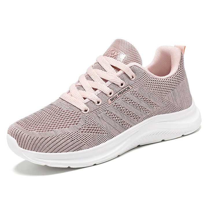 Damen nan atmungsaktive Strick-Komfort-Sneaker mit gepolstertem Fersenbereich und flexibler Leichtlaufsohle Drune