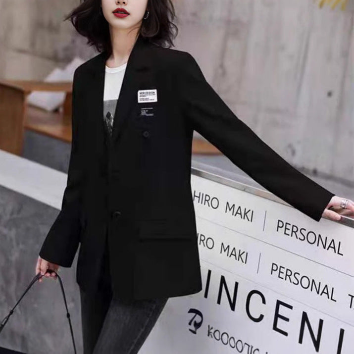 Damen eleganter Oversize-Blazer mit doppelt belegtem Schnitt und modernen Details Drune