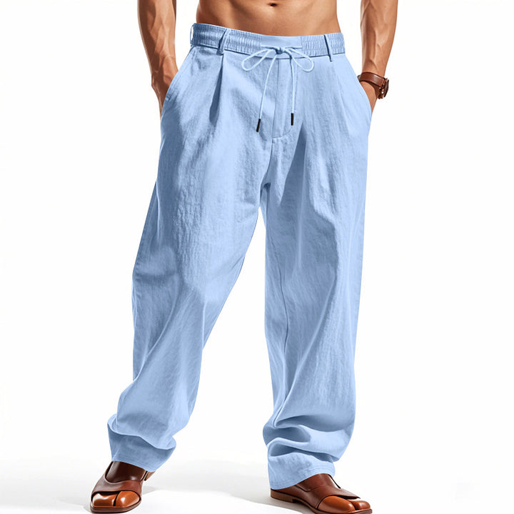 Herren lässige Freizeithose mit eleganten Falten und komfortablem Schnitt Drune