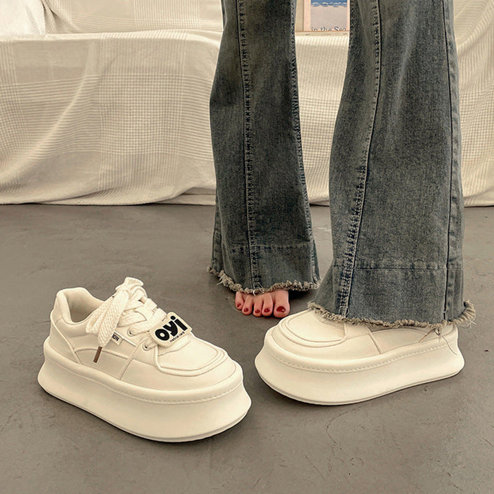 Damen Modische Plateau Sneakers mit innovative Dämpfungstechnologie Drune