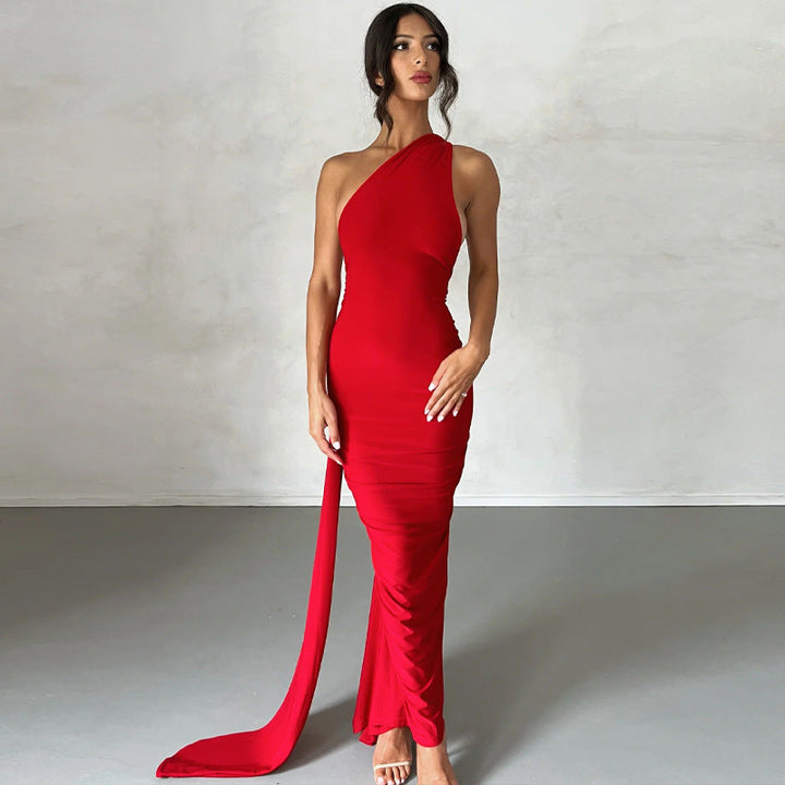 Drune | Sexy Rückenfrei Slim Fit Ärmellos Elegante Abendkleid