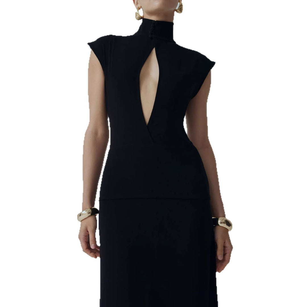 Damen Elegantes Minikleid mit Spitzenbesatz und glamourösen Ärmeln Drune
