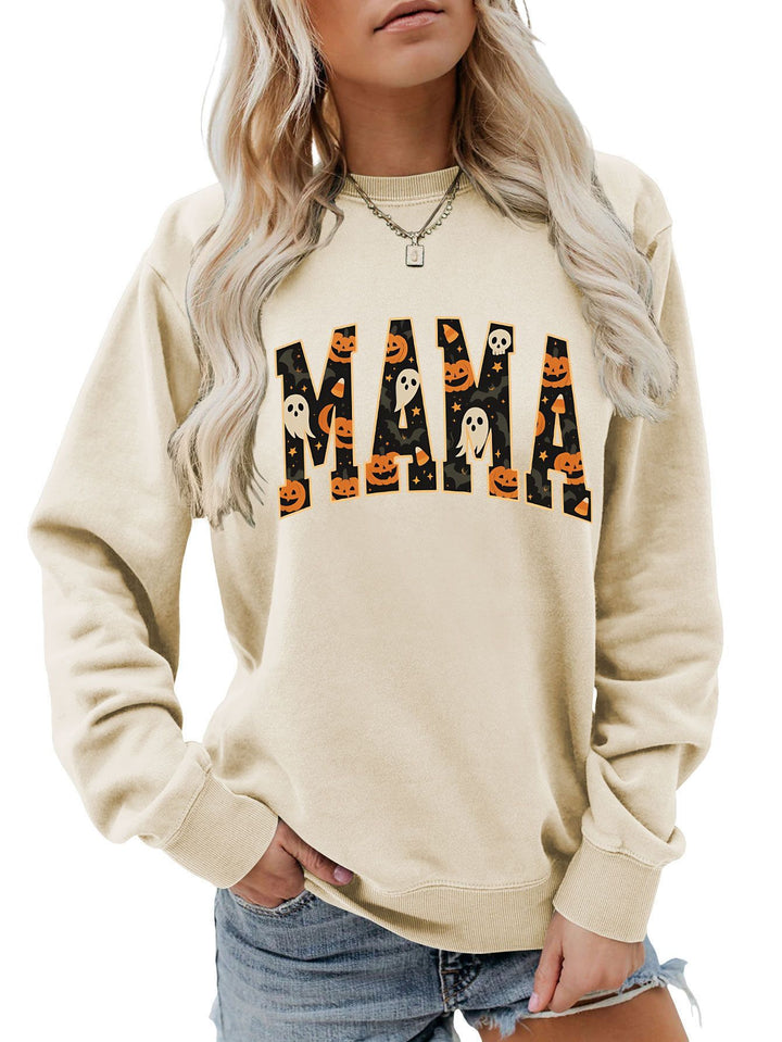 Damen Sweatshirt mit lustigem Halloween-Design und komfortablem Schnitt Drune