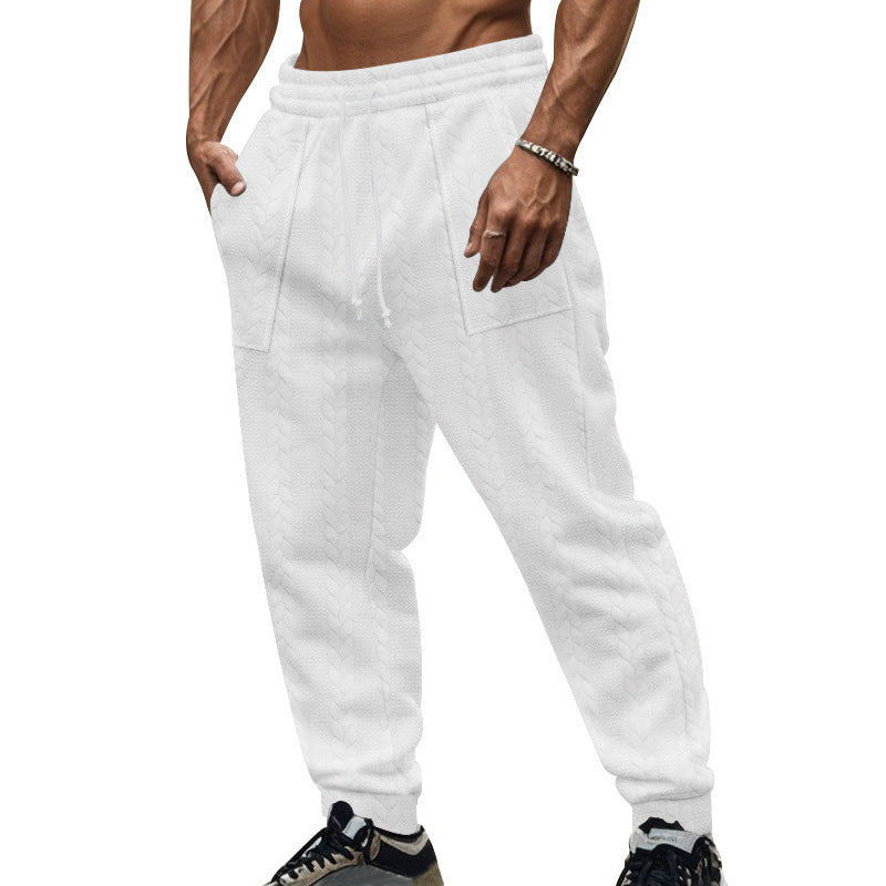 Herren Bequeme Trainingshose mit seitlichen Taschen und regulierbarem Kordelzug Drune
