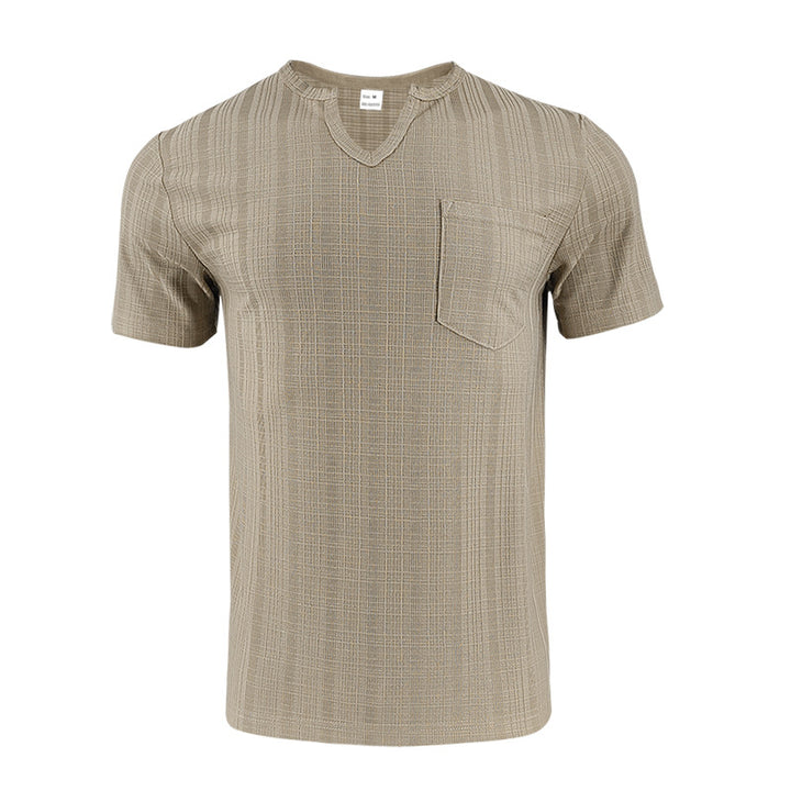 Herren Kurzarmshirt mit Struktur und Brusttasche Drune