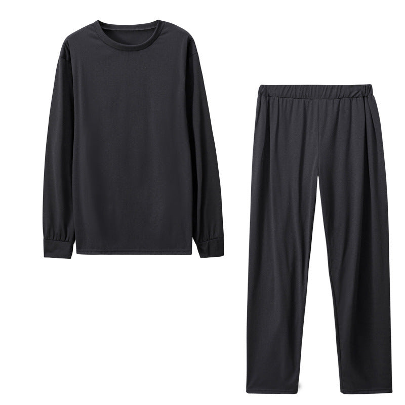 Damen Langarm Schlafanzug Set mit elastischen Hosen Drune