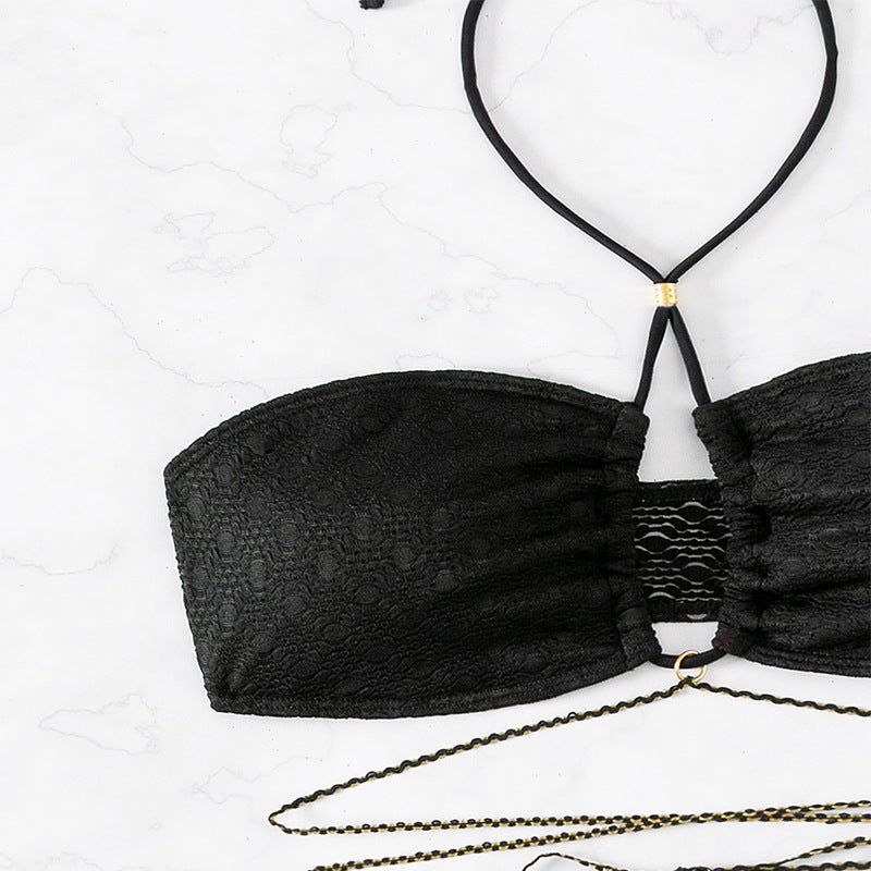 Damen Bandeau-Bikini mit raffiniertem Schnürdesign Drune