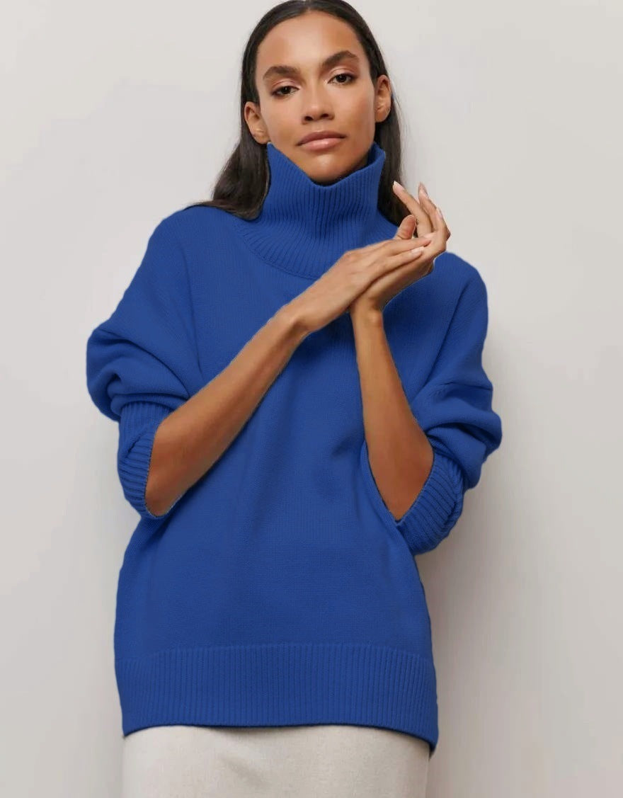 Damen kuscheliger Rollkragenpullover Drune