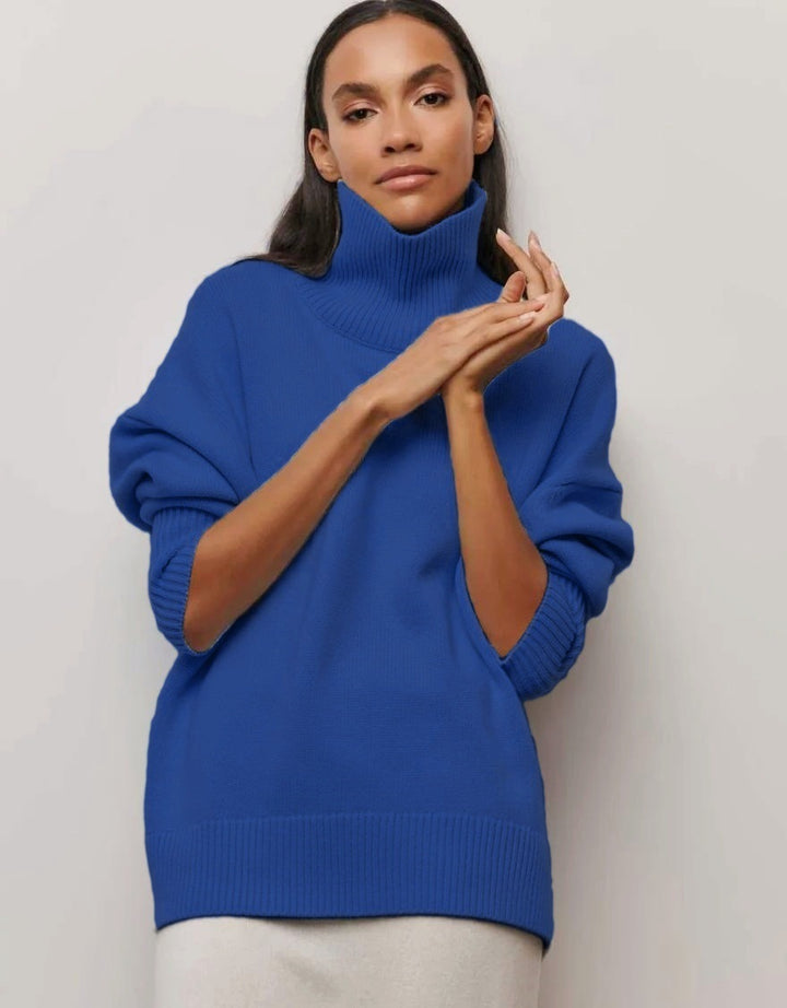 Damen kuscheliger Rollkragenpullover Drune