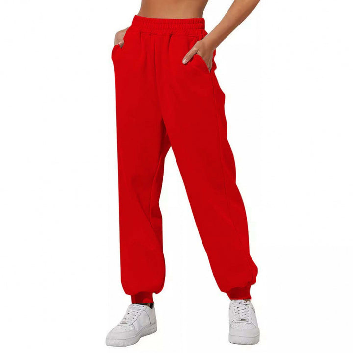 Damen Jogginghose mit elastischem Bund und seitlichen Eingrifftaschen Drune