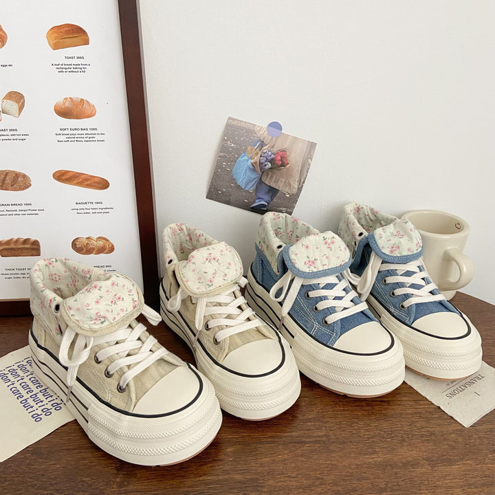 Damen Sportliche Sneakers mit atmungsaktivem Obermaterial und dämpfender Sohle Drune