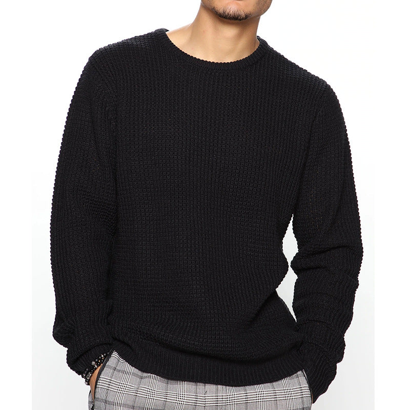 Herren Grobstrickpullover mit strukturiertem Muster und lässigem Schnitt Drune