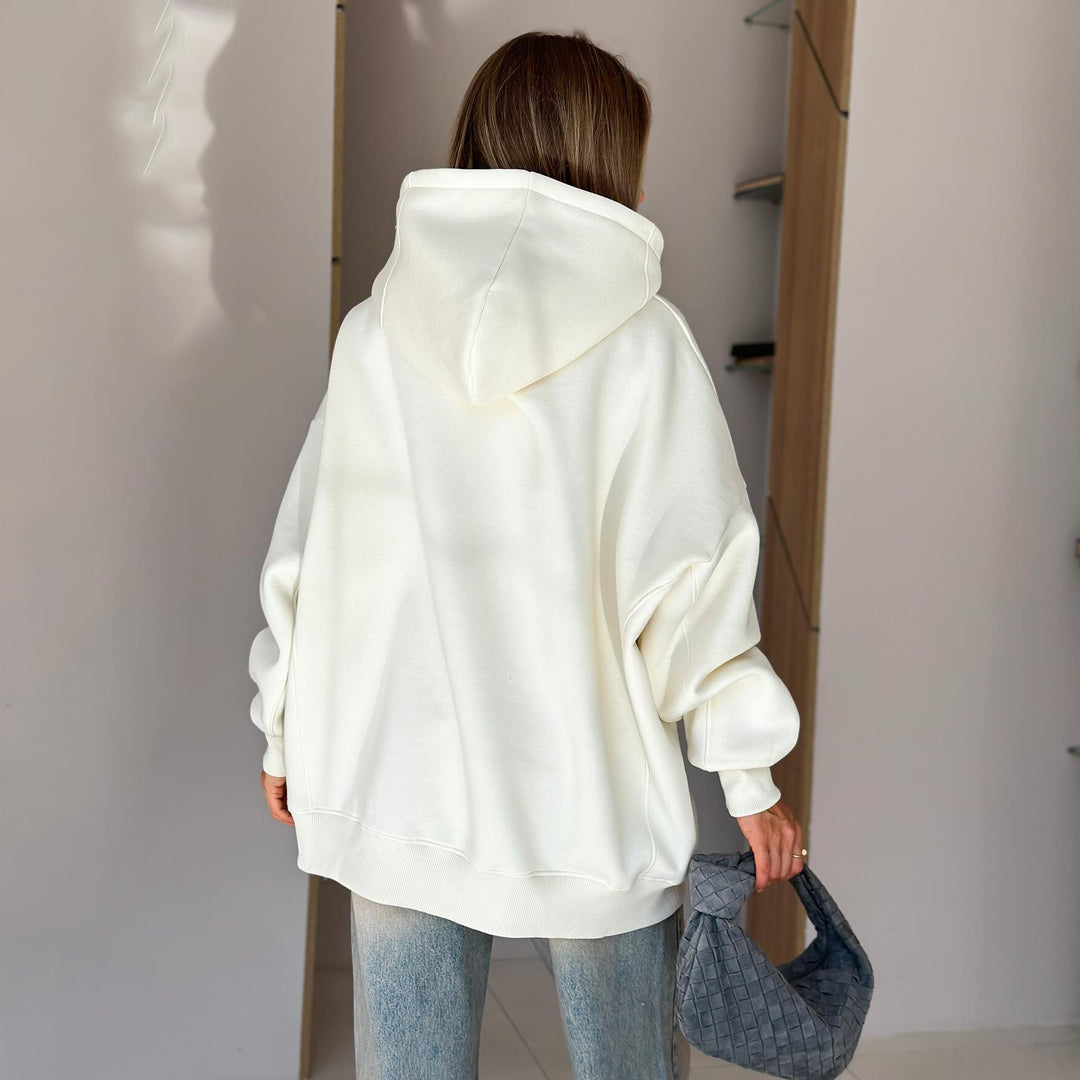 Damen lässiger Kapuzenpulli mit kreativem Leopardenmotiv und bequemen Schnitt Drune