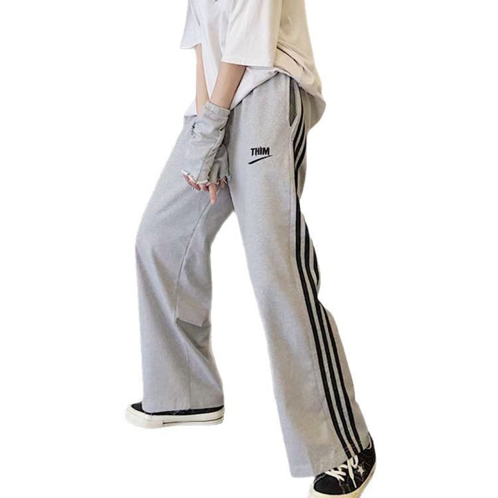 Damen Sportliche Freizeithose mit modernen Streifen Drune