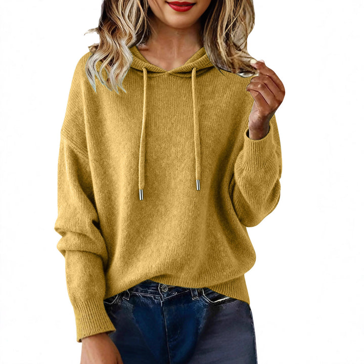 Damen Oversized Kapuzensweatshirt mit texturiertem Design und Kordelzug Drune