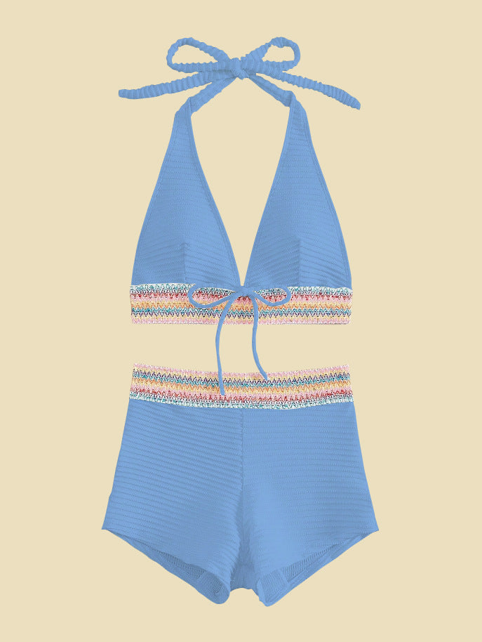Damen Bikini-Set mit hoch geschnittenen Shorts Drune