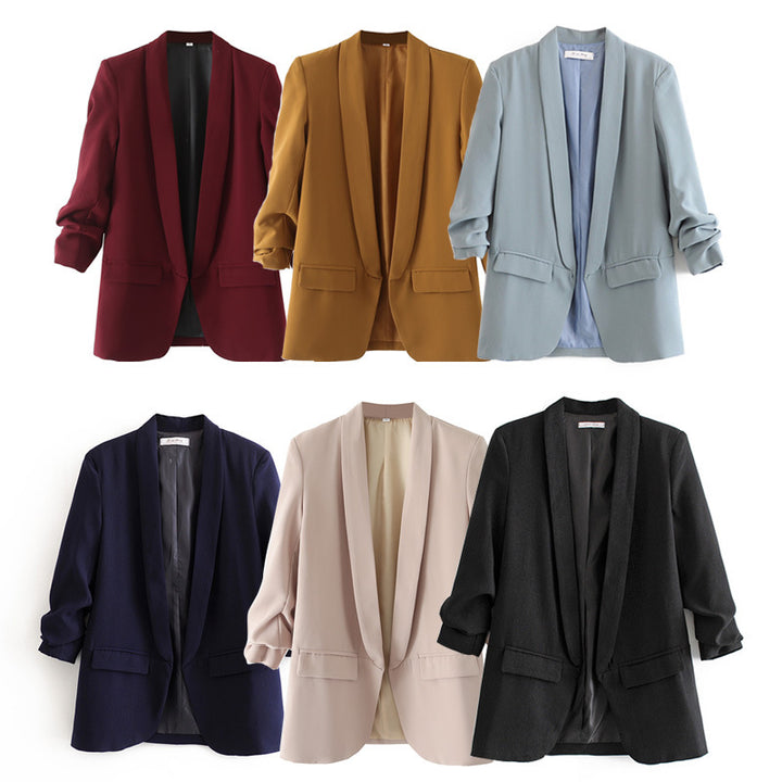 Damen Moderner Blazer mit eleganter Schnittführung und praktischen Taschen Drune