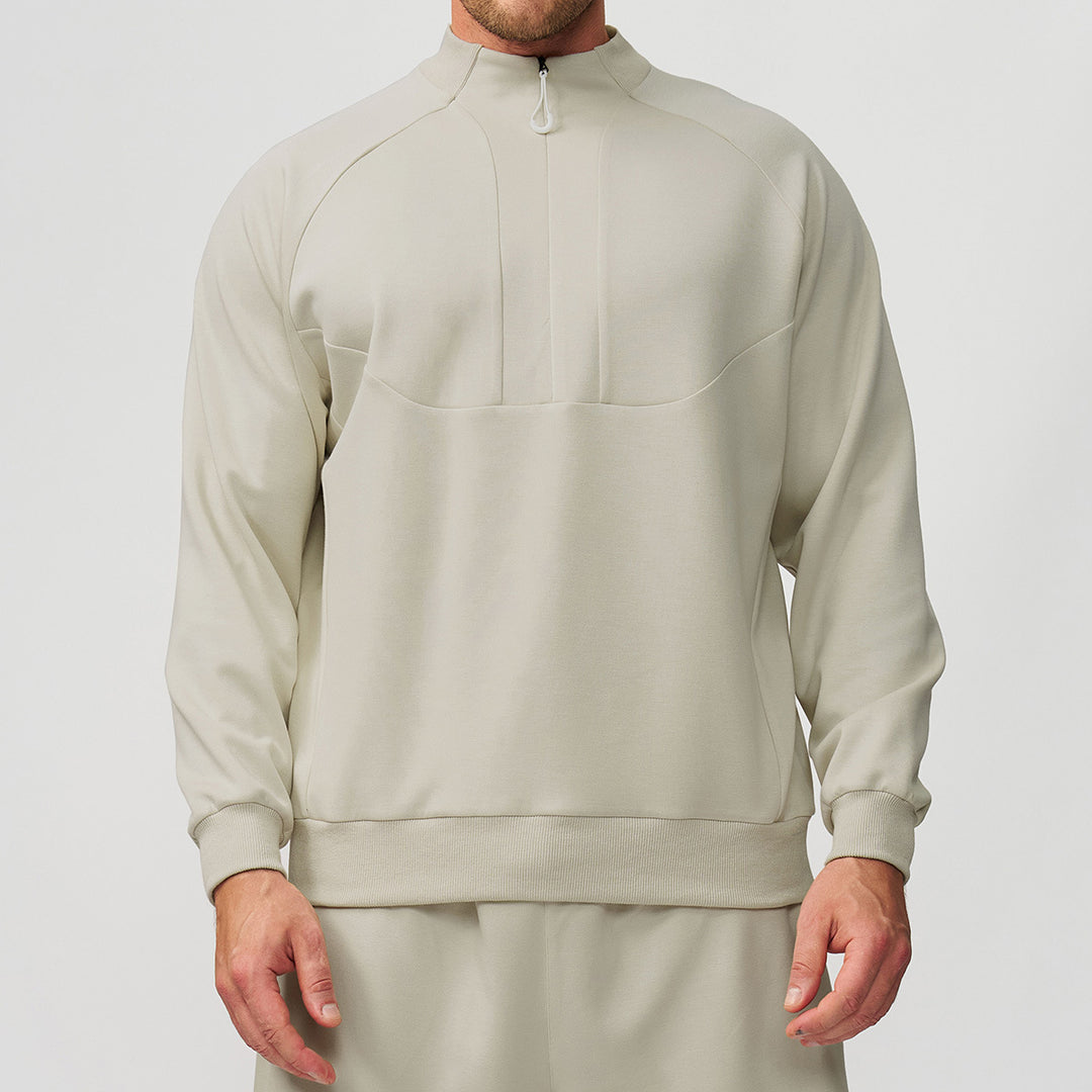 Herren Sportlicher Quarter-Zip Pullover Drune