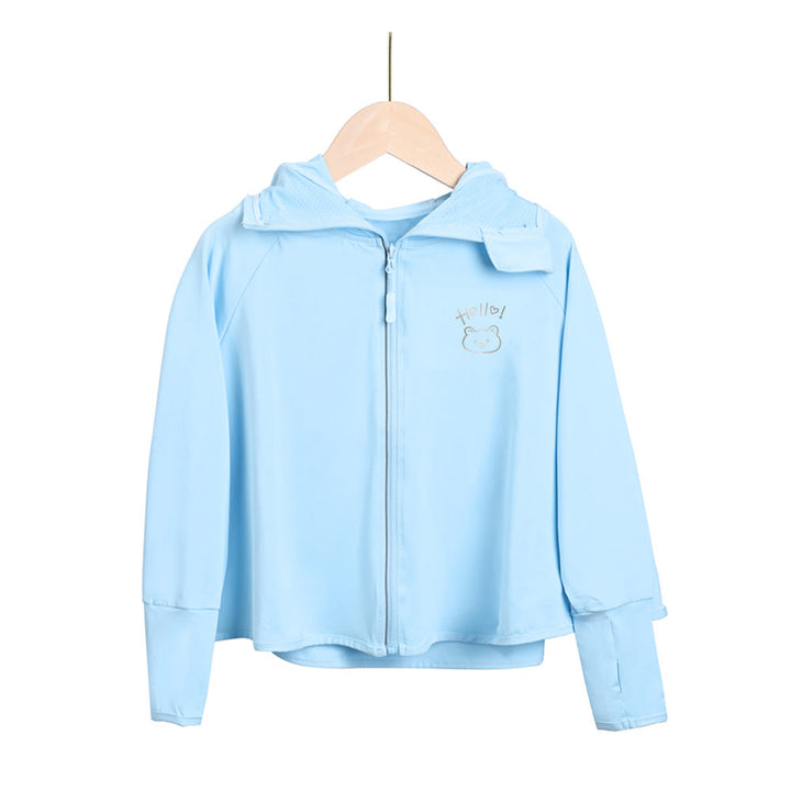 Mädchen praktische Kapuzenjacke mit tierisch verspieltem Design Drune