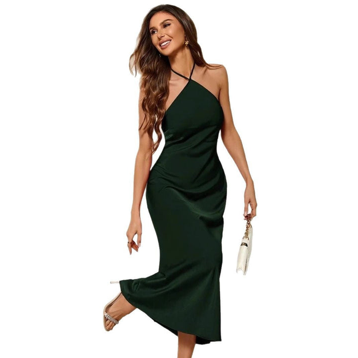 Drune | Satin Slip Sexy Abend Lang Kleid