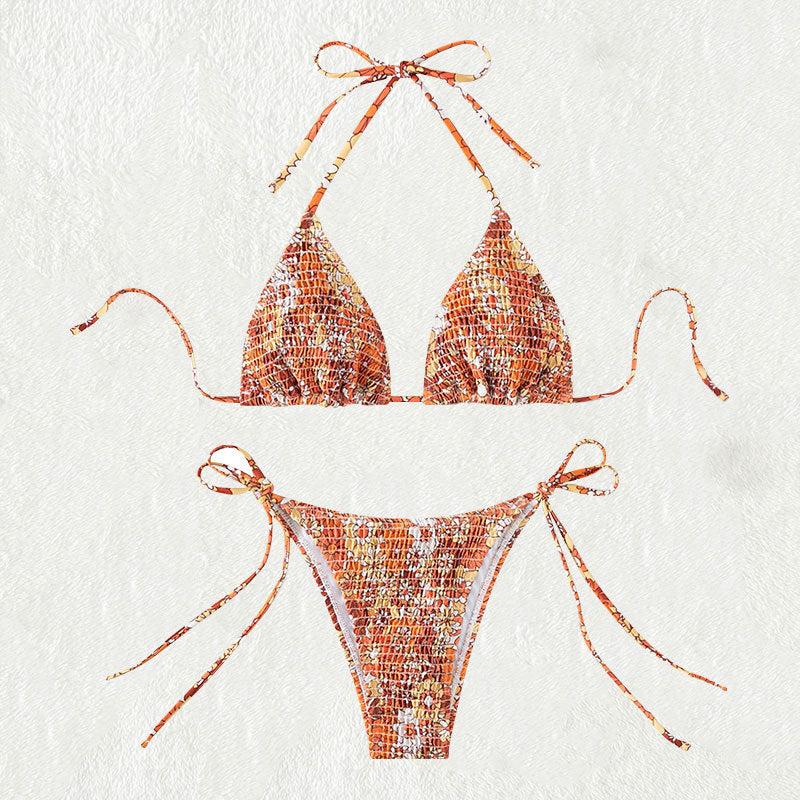 Damen Triangel-Bikini mit trendigem Rüschendesign Drune
